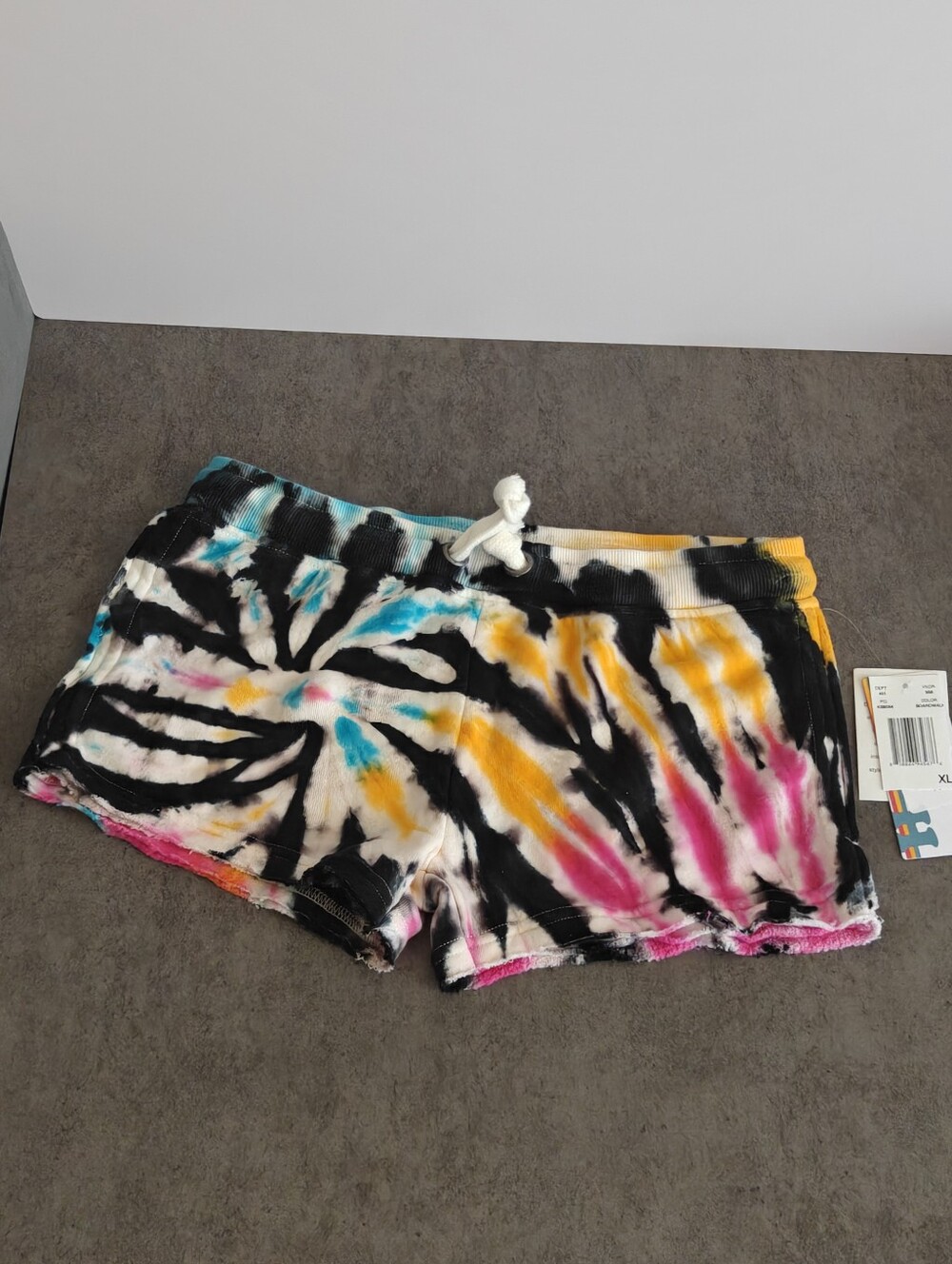 Teen Girl's Vintage Havana Boardwalk Tie Dye Burnout Shorts